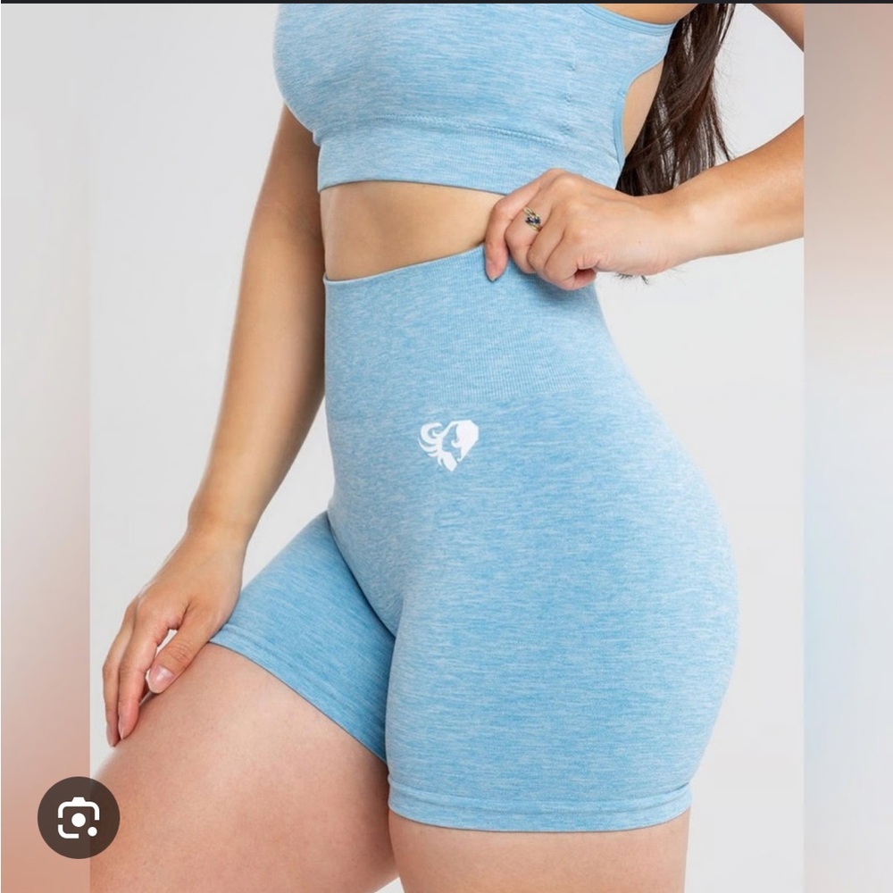 Women’s Best Light Blue Seamless Shorts
